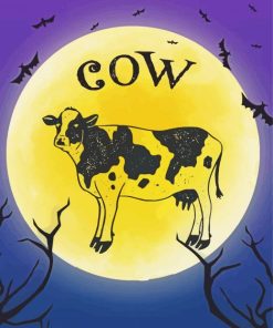 Aesthetic Holloween Cow Paint By Numbers