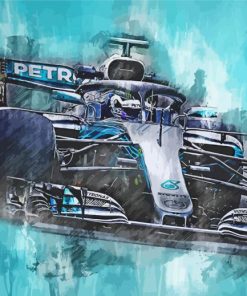 Aesthetic Mercedes F1 paint by numbers