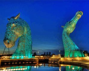 Aesthetic The Kelpies paint by numbers