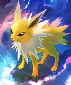 Asethetic Jolteon paint by numbers