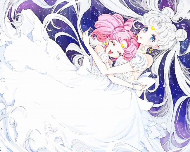 Chibiusa Anime Character paint by numbers