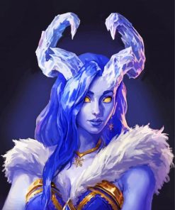 Beautiful Draenei paint by numbers