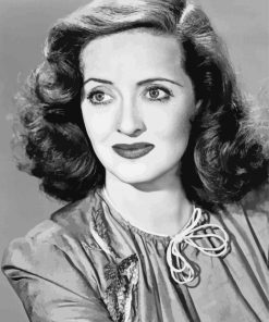 Actress Bette Davis paint by numbers