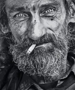 Old Man Portrait paint by numbers
