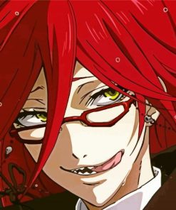 Grell Suttcliff Face paint by numbers