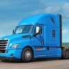 Blue Freightliner Truck paint by numbers