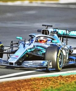Blue Mercedes F1 Diamond Paintings