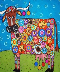 Colorful Cattle Paint By Numbers