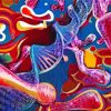 Colorful DNA paint by numbers