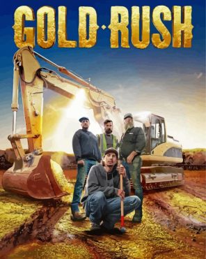 Gold Rush Poster paint by numbers