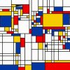 Mondrian Square Art paint by numbers