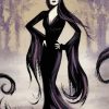 Morticia Illustration Paint By Numbers