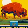 North Dakota Poster Paint By Numbers