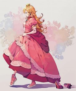 Princess Peach Art paint by numbers