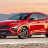 Red Hyundai Kona paint by numbers