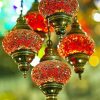Red Turkish Lamp paint by numbers