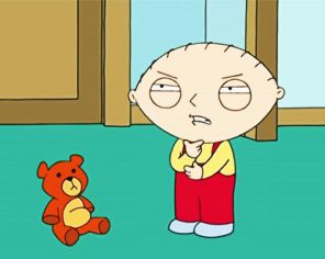 Stewie Animation Character paint by numbers