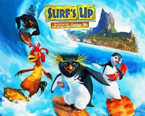 Surfs Up Poster Paint By Numbers