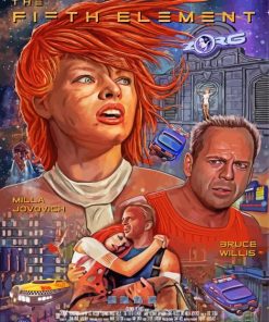 The Fifth Element Poster paint by numbers