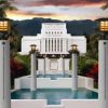 White Hawaii Temple paint by numbers