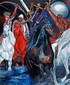 4 Horsemen Timothy Giles Paint By Numbers