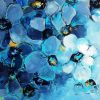 Abstract Blue Flowers Paint By Numbers