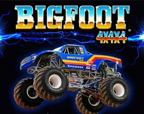 Bigfoot Truck Poster Paint By Numbers