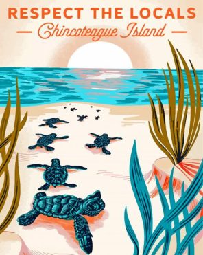 Chincoteague Poster Paint By Numbers