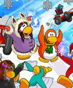 Club Penguin Game Paint By Numbers