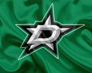 Dallas Stars Hockey Logo Paint By Numbers