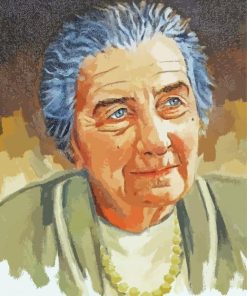 Golda Meir Art Paint By Numbers