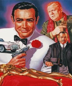 Goldfinger Characters Art Paint By Numbers