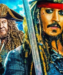 Jack Sparrow And Hector Barbosa Paint By Numbers