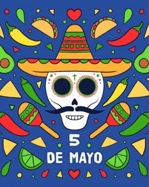 Mexico Cinco De Mayo Celebrating Paint By Numbers