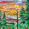 Mosaic Trees Art Paint By Numbers