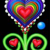 Rainbow Heart Art Paint By Numbers