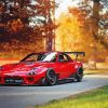 Red Mazda RX 7 Paint By Numbers