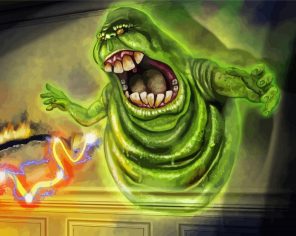 Slimer Ghostbusters Paint By Numbers
