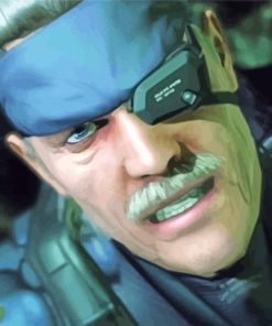 Solid Snake Character Paint By Numbers