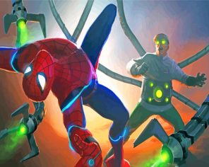 Spider Man And Doctor Octopus Paint By Numbers