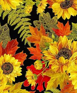 Sunflowers Metalic Paint By Numbers