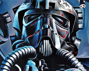 Tie Fighter Pilot Star Wars Paint By Numbers