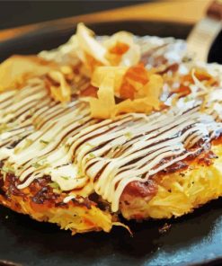 Tasty Okonomiyaki Food Paint By Numbers