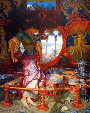 The Lady Of Shalott Art Paint By Numbers