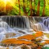 Tropical Waterfall Landscape Paint By Numbers