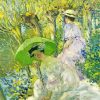 Two Young Women In Garden Paint By Numbers