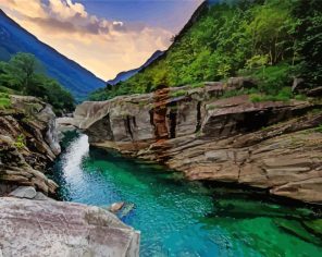 Verzasca River Paint By Numbers