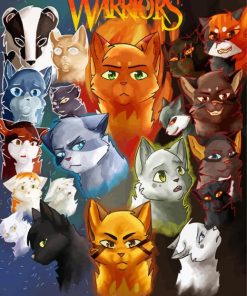 Warrior Cats Poster Paint By Numbers