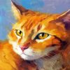 Aesthetic Orange Tabby Cat Art Paint By Numbers