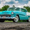 Blue Car 1955 Chevrolet Paint By Numbers